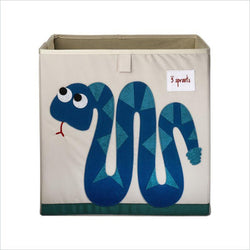 3 Sprouts Snake Storage Box in Blue