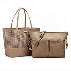 Skip Hop Duet 2 in 1 Fashion Diaper Tote in Taupe