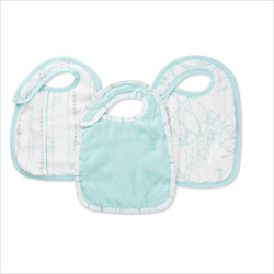 Aden + Anais Bamboo Snap Bib in Azure