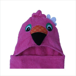 Zoocchini Toddler Hooded Towel in Franny the Flamingo