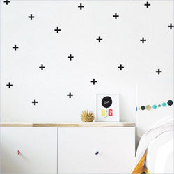 Trendy Peas Wall Decals Cross in Black