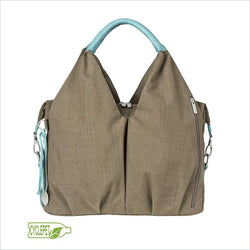 Lassig Neckline Diaper Bag in Taupe