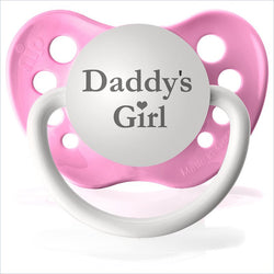 Ulubulu Silicone Pacifiers Daddy's Girl in Pink