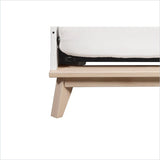 Babyletto Scoot 3-in-1 Convertible Crib in White and Washed Natural Finish