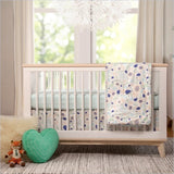 Babyletto Scoot 3-in-1 Convertible Crib in White and Washed Natural Finish