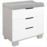 Babyletto Modo 3-Drawer Wood Changing Table in Grey and White
