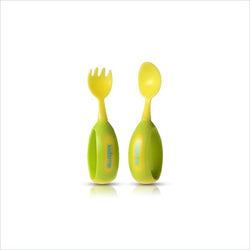 Kidsme Toddler Fork & Spoon Set in Lime