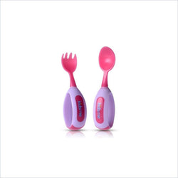 Kidsme Toddler Fork & Spoon Set in Lavender