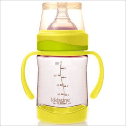Kidsme PPSU Wide Neck Milk Bottle 160ml with handle in Lime