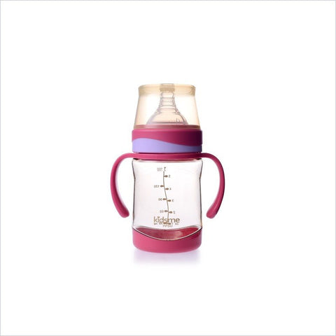 Kidsme PPSU Wide Neck Milk Bottle 160ml with handle in Lavender