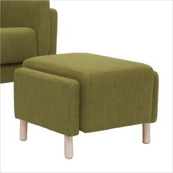 Dutailier Urban Ottoman with Natural Legs