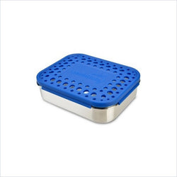 LunchBots Uno Lunchbox in Blue Dots