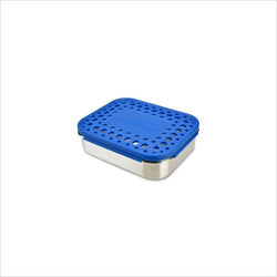 LunchBots Trio Lunchbox in Blue Dots