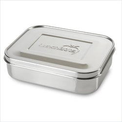 LunchBots Quad Lunchbox in Stainless Steel