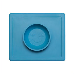 ezpz Less Mess Happy Bowl and Placemat in Blue