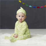 Skip Hop Layette Pop Prints Loungewear Set in Stars Lime
