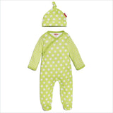 Skip Hop Layette Pop Prints Loungewear Set in Stars Lime