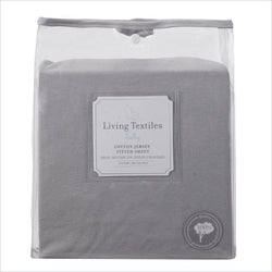 Living Textiles Bennet Jersey Fitted Sheet in Grey