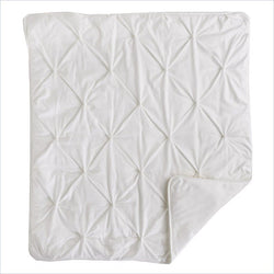 Living Textiles Willow Jersey Pintuck Comforter in White