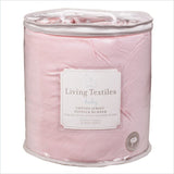 Living Textiles Jersey Pintuck Bumper in Pink