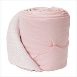 Living Textiles Jersey Pintuck Bumper in Pink