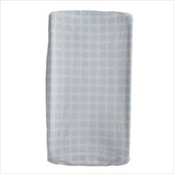 Living Textiles Change Pad Cover in Blue Mod Dot
