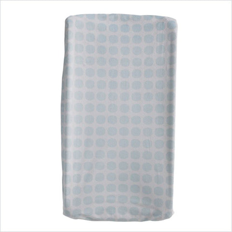 Living Textiles Change Pad Cover in Blue Mod Dot