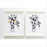 Shenasi Concept Fiesta Giraffe Print With Fabric Eyelashes