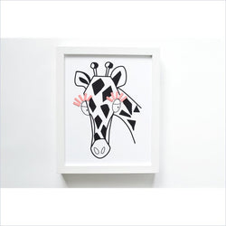 Shenasi Concept Fiesta Giraffe Print With Fabric Eyelashes