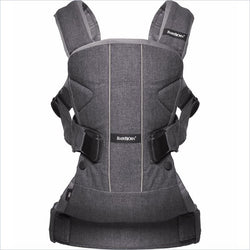 BabybjÃ¶rn Baby Carrier One In Denim Gray And Dark Gray Cotton Mix