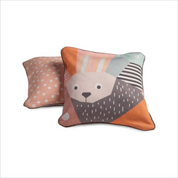 Nurseryworks Menagerie Cubist Print Toddler Pillow in Rabbit