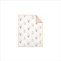 Nurseryworks Menagerie Organic Cotton Hand-Quilted Blanket