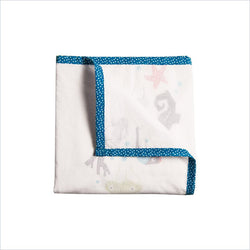 Nurseryworks Oceanography 3-Layer Organic Muslin Blanket in Sea animals