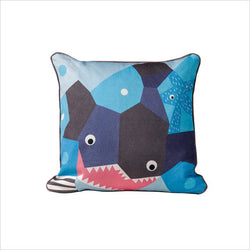 Nurseryworks Oceanography Cubist Print Toddler Pillow in Shark