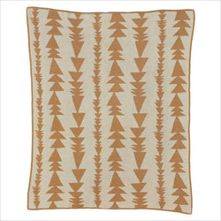 Living Textiles Organic Arrows Knitted Blanket