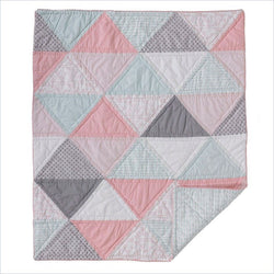 Living Textiles Sparrow Cotton Filled Comforter Triangle (Patchwork)