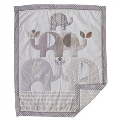Living Textiles Naturi Baby Quilt Elephants