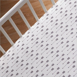Living Textiles Woods Fitted Sheet Arrow Print