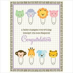Yellow Bird Paper Greetings Change Everything Baby Card