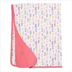 Skip Hop ABC-123 Welcome  Blanket in Pink
