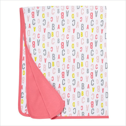 Skip Hop ABC-123 Welcome  Blanket in Pink