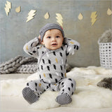 Skip Hop Star Struck Long Sleeve Footie & Hat Set in Lightning
