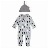Skip Hop Star Struck Long Sleeve Footie & Hat Set in Lightning