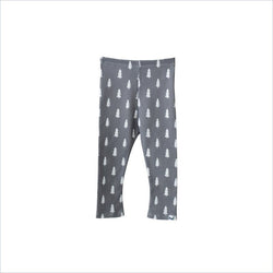 Little Citizen Organic Cotton Leggings in Dark Grey Trees