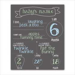 Pearhead All About Baby Chalkboard