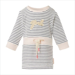 Noppies Girl Dress Longsleeve Lyn Stripe in Dark Purple