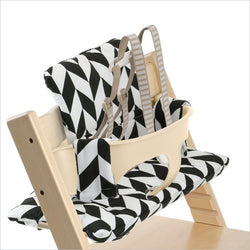 Stokke Tripp Trapp Cushion in Black Chevron (Easy Wipe)