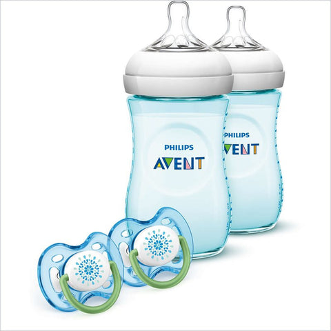 Philips Avent  Natural 9oz Bottle Gift Set in Teal