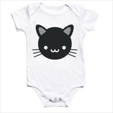 Whistle and Flute Kawaii Black Cat Bodysuit