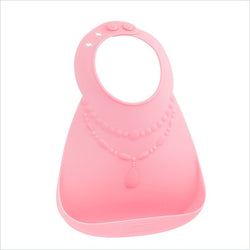 Make My Day Baby Bib Pink with Pearls